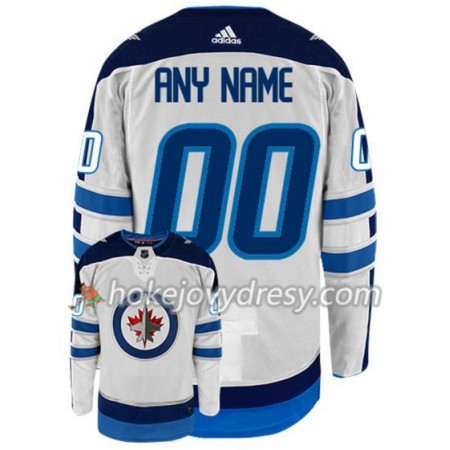 Pánské Hokejový Dres Winnipeg Jets Personalizované Adidas Bílá Authentic